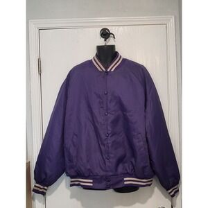 Vintage 70s Westark USA Varsity Jacket Unisex 3XL Purple Colts Schoolwear School